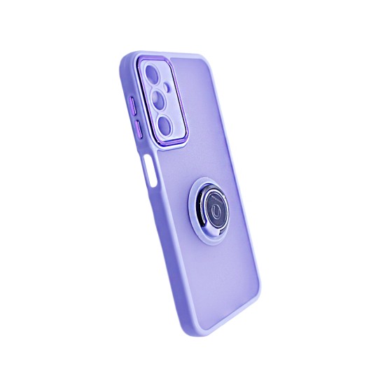 Capa com Anel de Suporte para Samsung Galaxy A24 4G Roxo Fumado